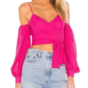 NBD Hot Pink Francis Blouse